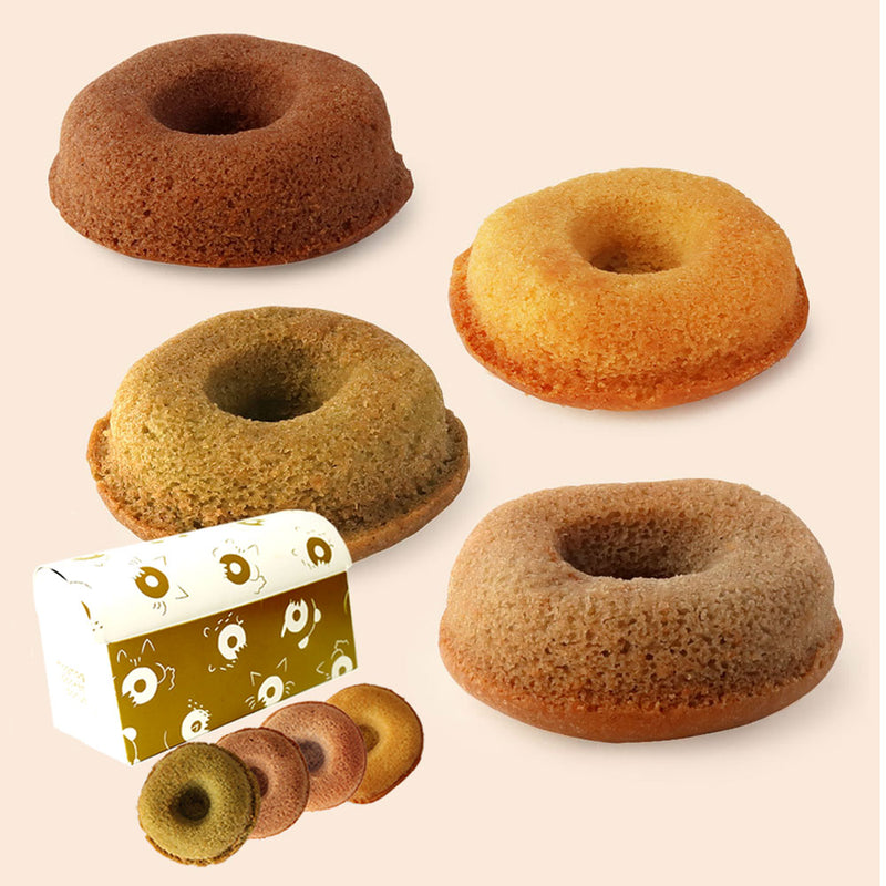 【ギフト】植物性100% グルテンフリー ・アレルギー対応 焼きドーナツ (5個) / もぐもぐぽけっとオリジナルBOX入り